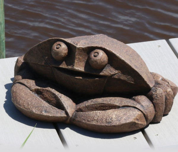 Call Me Crabby Garden Sculpture Cement Whimsical Statue